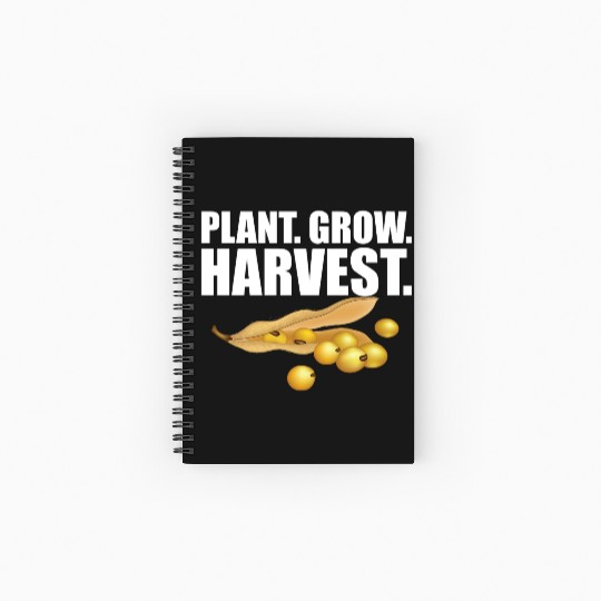 Soybean Farmer - Plant Grow Harvest Spiral Notebooks   Ruled Line