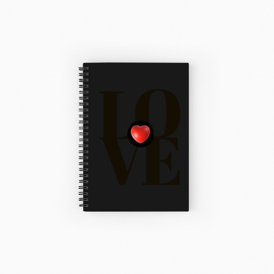 LOVE, LOVE, LOVE. TAKE MY HEART. Spiral Notebooks   Ruled Line