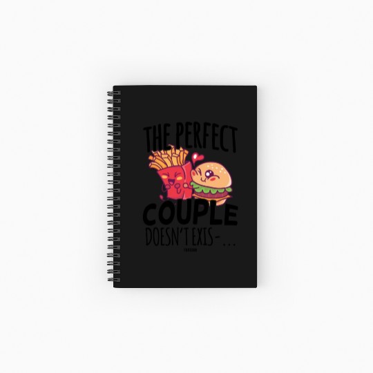 perfect team fast food fries Burger Spiral Notebooks   Ruled Line
