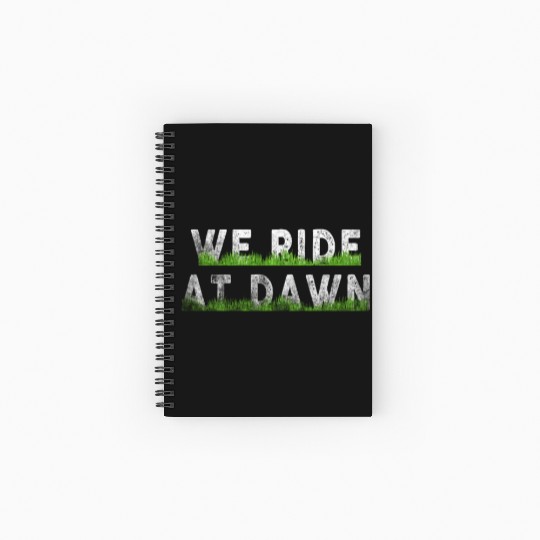 We Ride At Dawn Dad Lawn Mower Make Laugh Day Yard Spiral Notebooks   Ruled Line