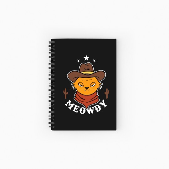 Meowdy Spiral Notebooks   Ruled Line
