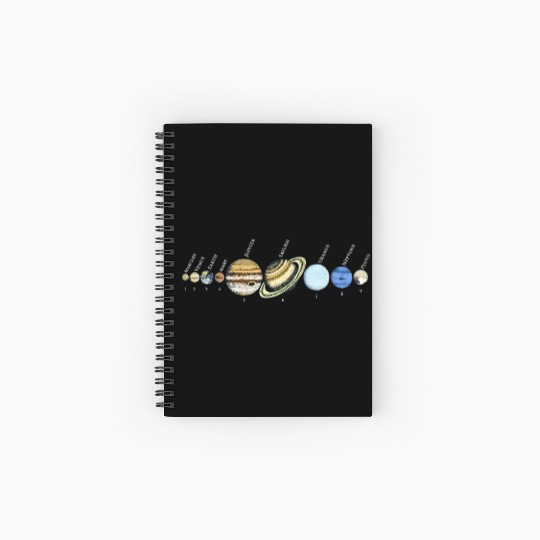 Solar System Astrophysic Planets, Solar System Spiral Notebooks   Ruled Line