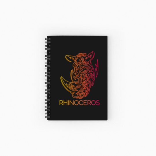 rhinoceros Spiral Notebooks   Ruled Line