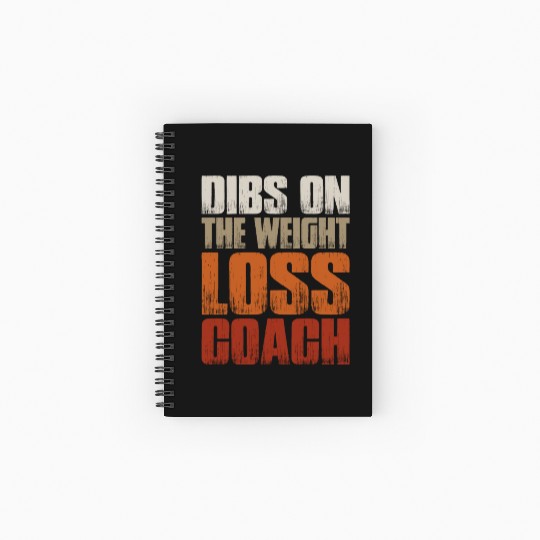 Dibs On The Weight Loss Coach 2 Spiral Notebooks   Ruled Line