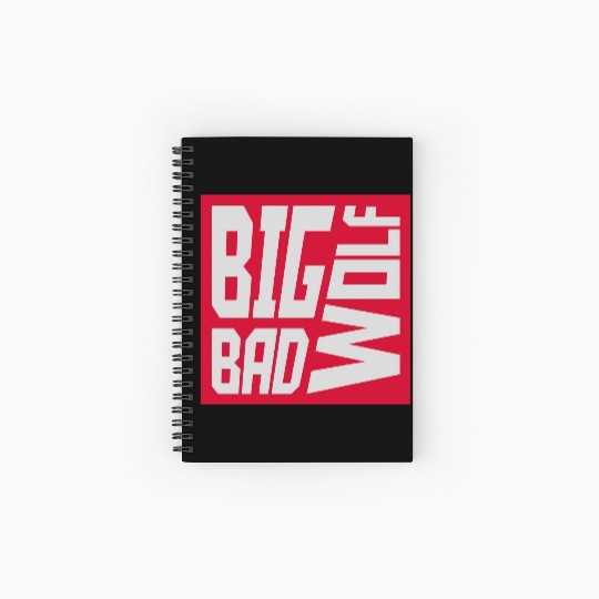 big bad wolf quote Spiral Notebooks   Ruled Line
