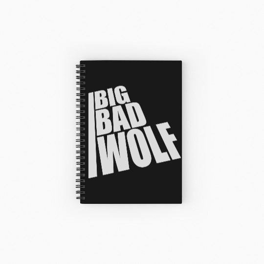 big bad wolf quote Spiral Notebooks   Ruled Line