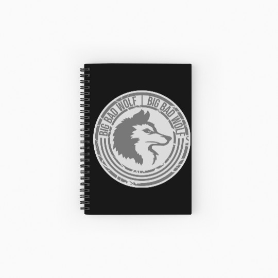 big bad wolf quote Spiral Notebooks   Ruled Line