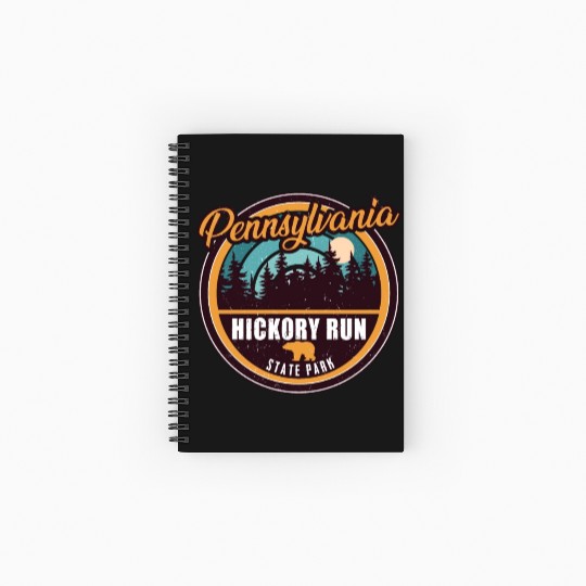 Hickory Run state park Pennsylvania Spiral Notebooks   Ruled Line