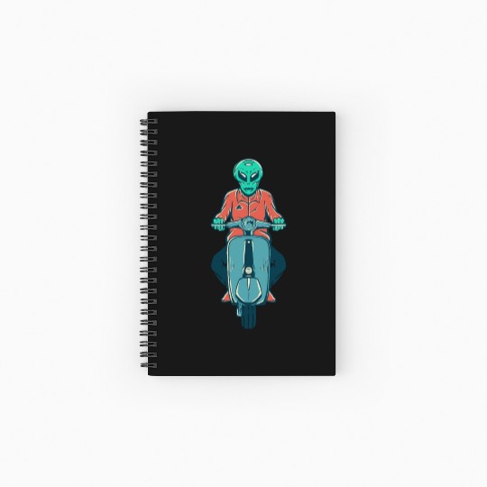 Vespa Tour in Scape Spiral Notebooks   Ruled Line