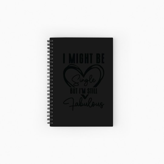Single Status Fabulous Independent Single Quotes Spiral Notebooks   Ruled Line