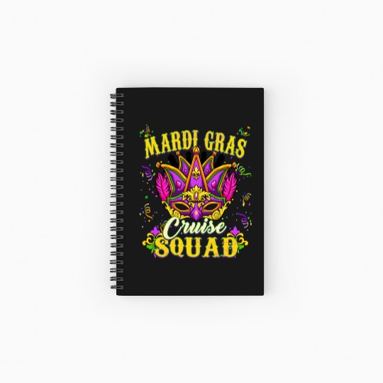 Mardi Gras Festival - Mardi Gras Cruise Spiral Notebooks   Ruled Line