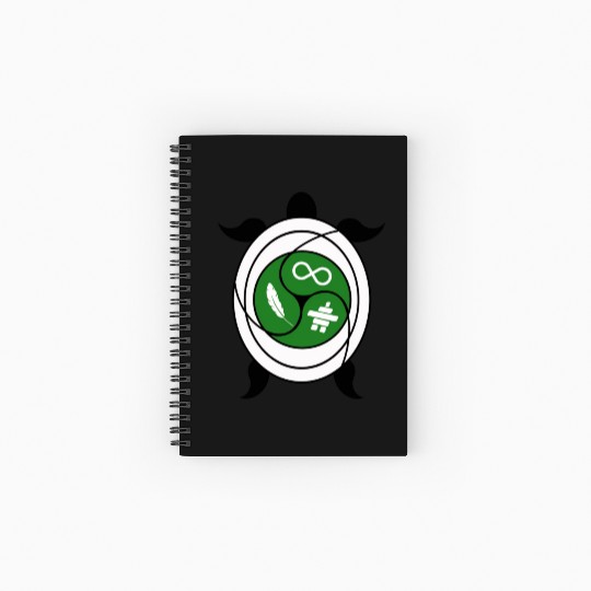 Turtle symbol for indigenous people of Canada Spiral Notebooks   Ruled Line