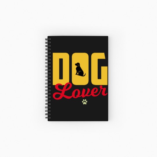 Dog Lover Paw Cute Puppy Owners Pet Lover Gifts Spiral Notebooks   Ruled Line