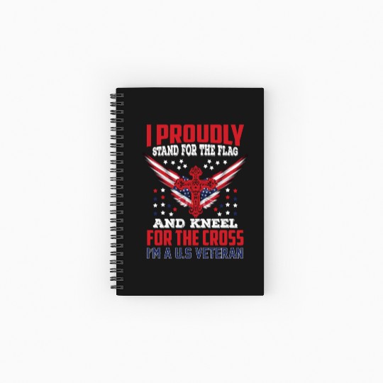 I'm A US Veteran Dad Grandpa Gift Ideas Spiral Notebooks   Ruled Line