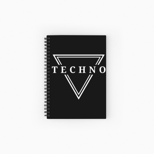Techno House Party EDM Festival Goa Electro Rave Spiral Notebooks   Ruled Line
