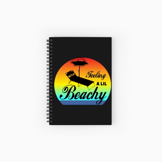 Feeling A LiL Salty with Summer Clothes Spiral Notebooks   Ruled Line