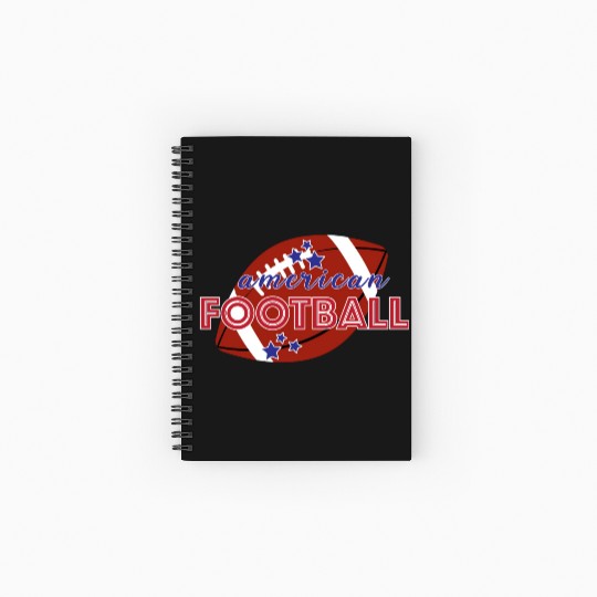 American football Game Season Spiral Notebooks   Ruled Line, Game Day Spiral Notebooks   Ruled Line