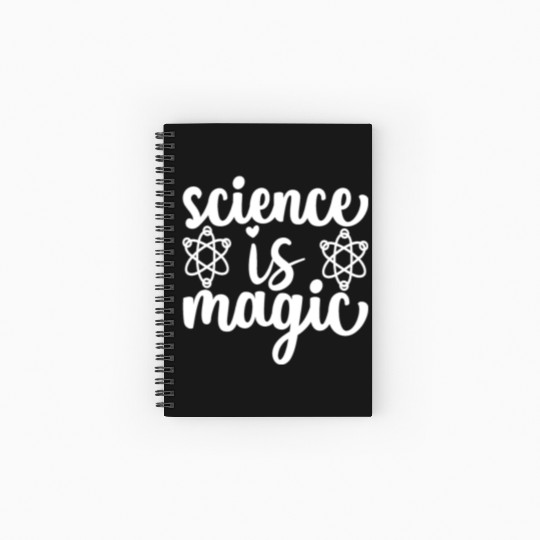 Science Is Magic Nerd Geek Teacher Student Gifts Spiral Notebooks   Ruled Line