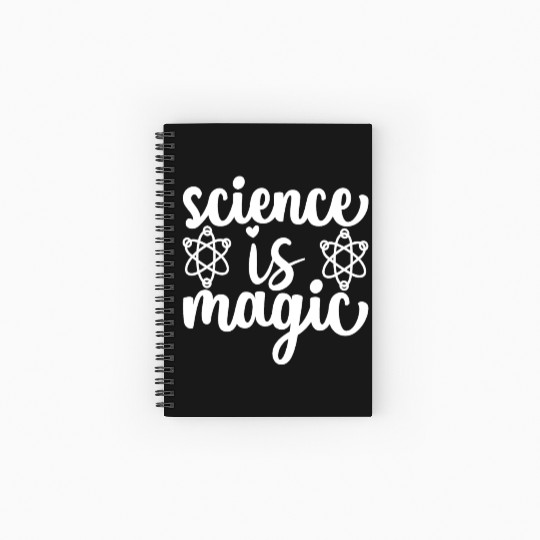 Science Is Magic Nerd Geek Teacher Student Gifts Spiral Notebooks   Ruled Line