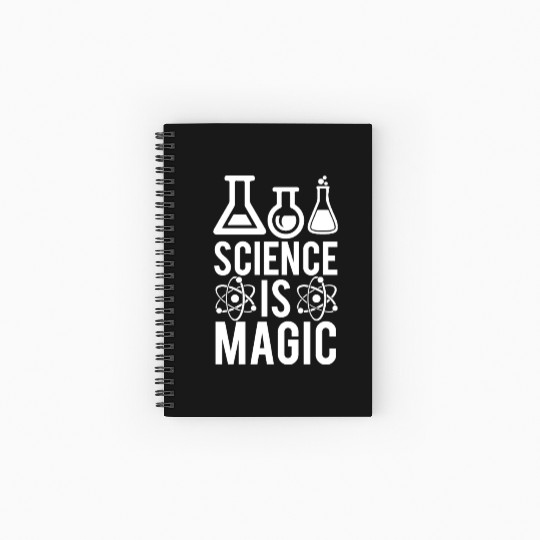 Science Is Magic Nerd Geek Teacher Student Gifts Spiral Notebooks   Ruled Line