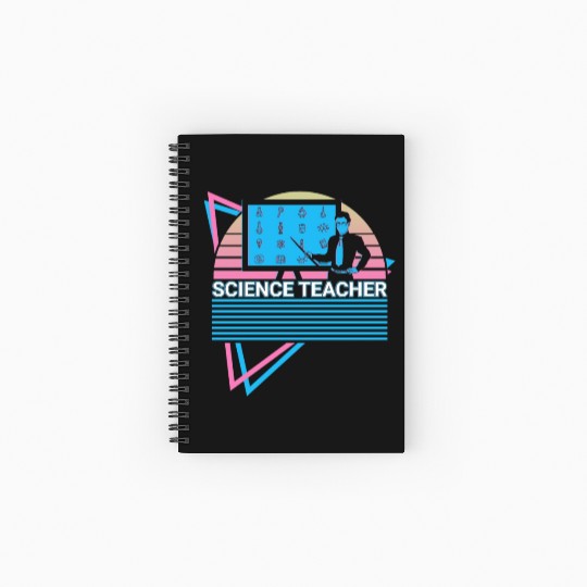 Science Teacher Retro Spiral Notebooks   Ruled Line