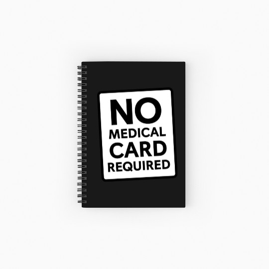 No Medical Card Required Spiral Notebooks   Ruled Line