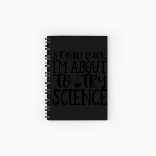 Stand Back Science Nerd Geek Teacher Student Gifts Spiral Notebooks   Ruled Line