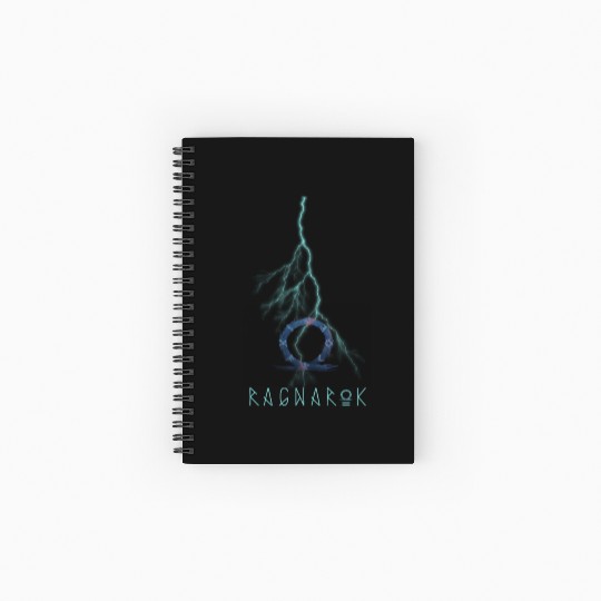 god of war ragnarock Spiral Notebooks   Ruled Line black for gamers