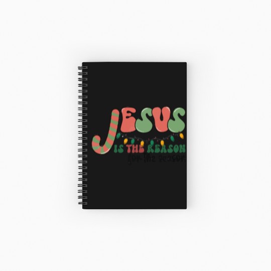 Jesus is The Reason for the Season Candy Christian Spiral Notebooks   Ruled Line