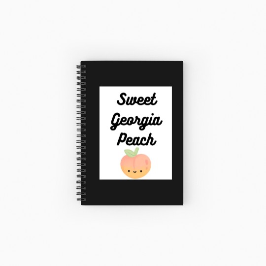Sweet Georgia Peach Spiral Notebooks   Ruled Line