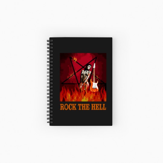 ROCK THE HELL Spiral Notebooks   Ruled Line