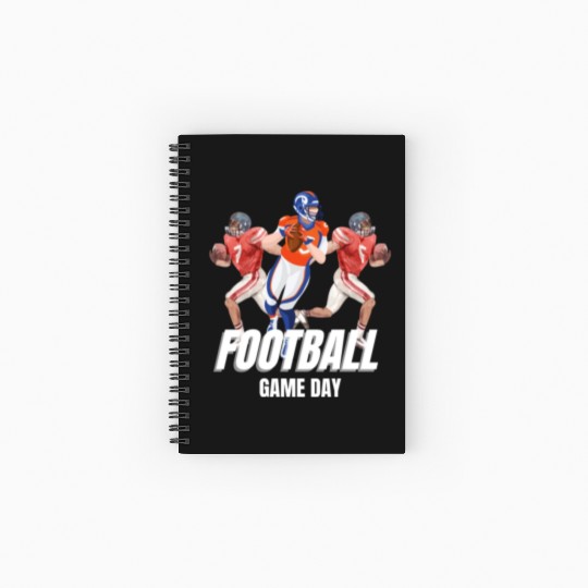 Football Game Day Vibes , Football Season Spiral Notebooks   Ruled Line