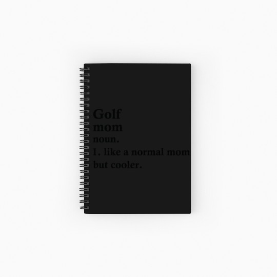 Golf Mom Funny Golfing Definition Spiral Notebooks   Ruled Line