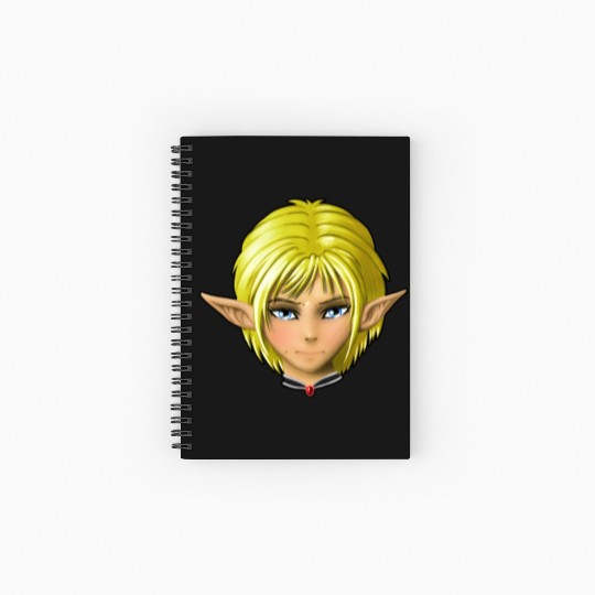 Portrait of an Elf Spiral Notebooks   Ruled Line