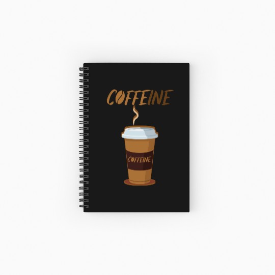 coffee and caffeine for coffee lovers Spiral Notebooks   Ruled Line