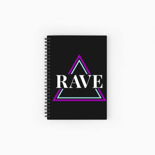 Techno House Party EDM Festival Goa Electro Rave Spiral Notebooks   Ruled Line