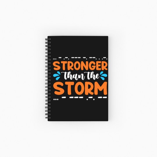 Ham Radio Stronger Than The Storm Radio Operator Spiral Notebooks   Ruled Line