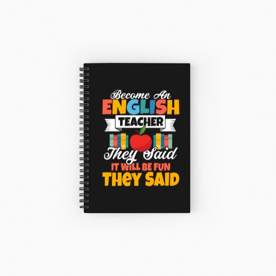Become An English Teacher Grammar Language Spiral Notebooks   Ruled Line