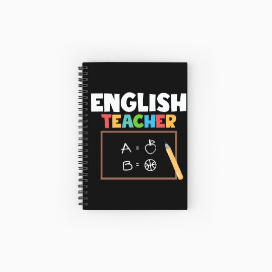 English Teacher Language Grammar Spiral Notebooks   Ruled Line