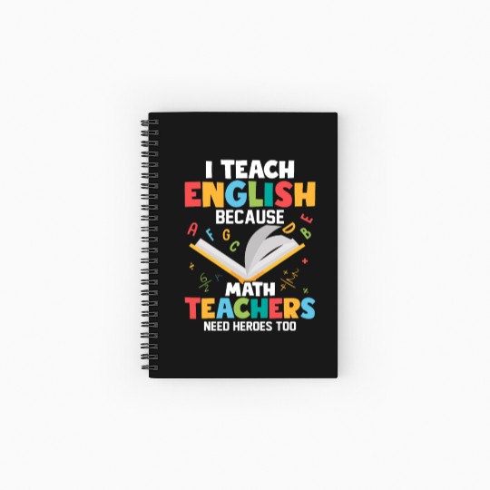 I Teach English English Teacher Grammar Spiral Notebooks   Ruled Line