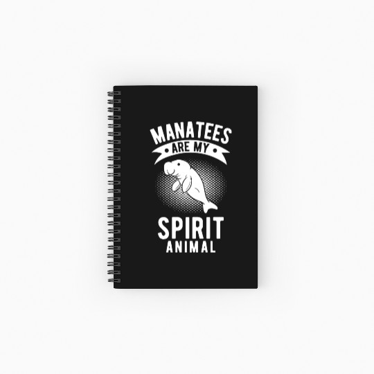 Manatees Are My Spirit Animal His & Her Gift Spiral Notebooks   Ruled Line