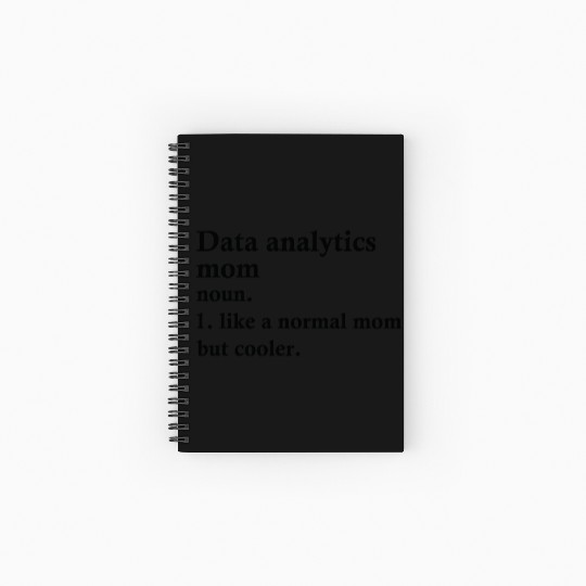 Data Analytics Mom Funny Analyst Definition Spiral Notebooks   Ruled Line