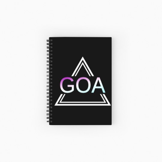 GOA Techno House Party EDM Festival Electro Rave Spiral Notebooks   Ruled Line