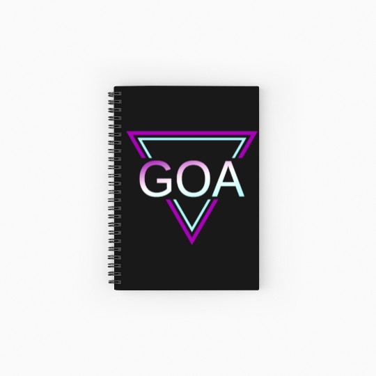 GOA Techno House Party EDM Festival Electro Rave Spiral Notebooks   Ruled Line