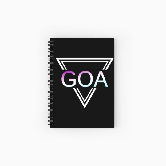 GOA Techno House Party EDM Festival Electro Rave Spiral Notebooks   Ruled Line