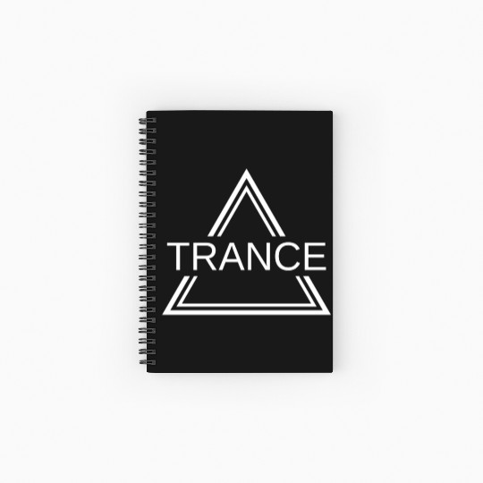 Trance Techno Party EDM Festival Goa Electro Rave Spiral Notebooks   Ruled Line