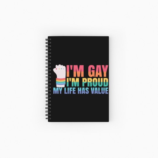 Gay Pride Month Equality Rainbow Spiral Notebooks   Ruled Line