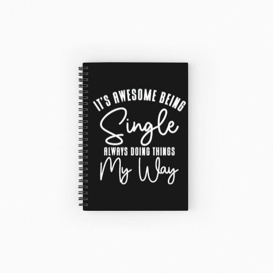 Awesome Single Independent Solo Single Quotes Spiral Notebooks   Ruled Line