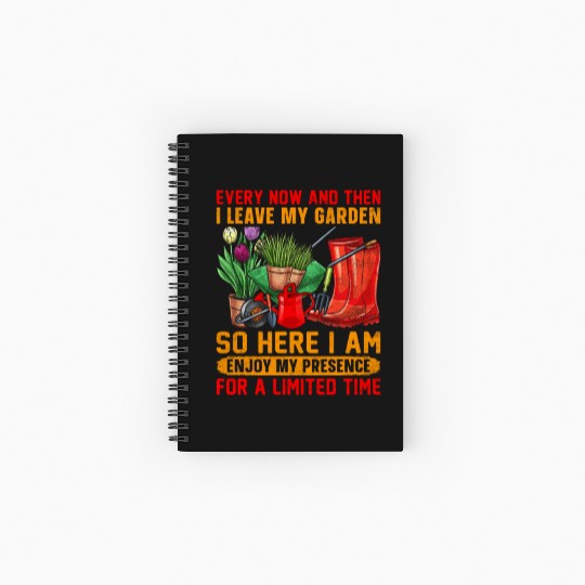 Gardening Lifestyle Plants Lover Planting Harvest Spiral Notebooks   Ruled Line