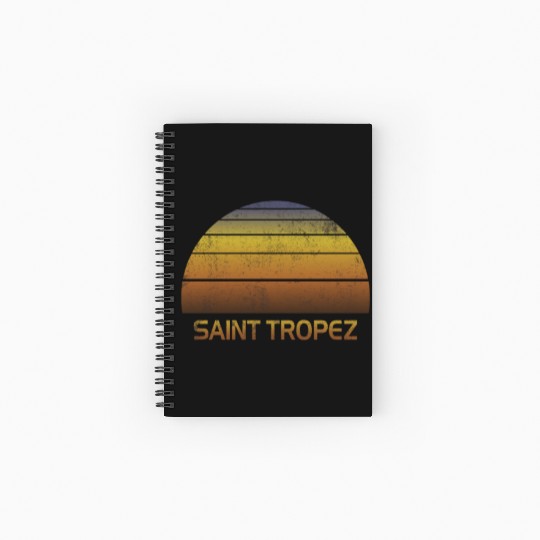 Vintage Sunset Family Vacation Souvenir Saint Spiral Notebooks   Ruled Line